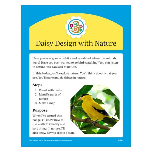 Daisy Design with Nature Digital Badge Requirements