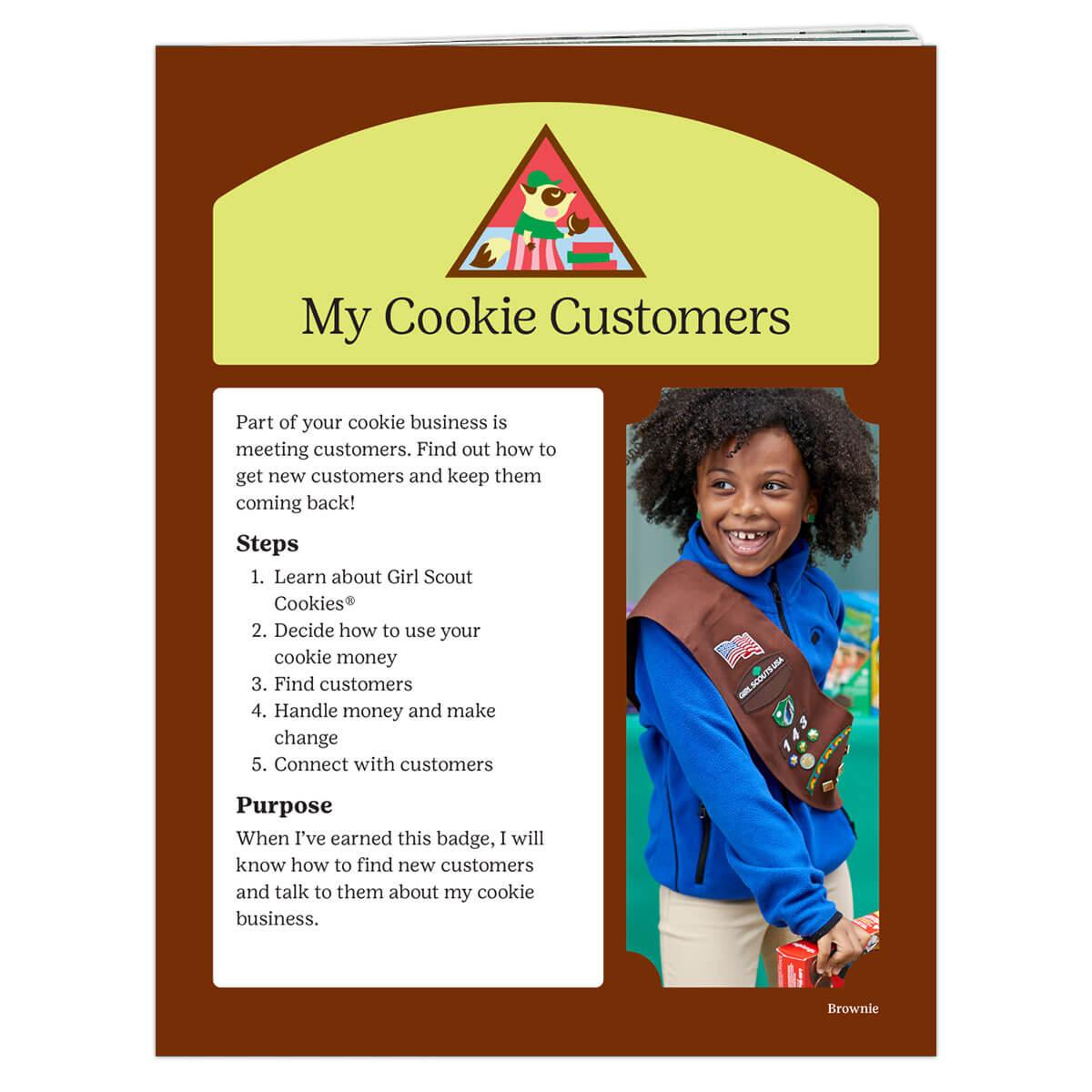 Brownie My Cookie Customers Badge Requirements Girl Scout Shop