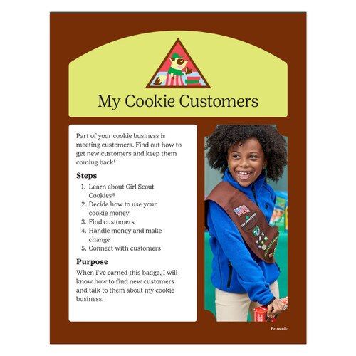 Brownie My Cookie Customers Digital Badge Requirements