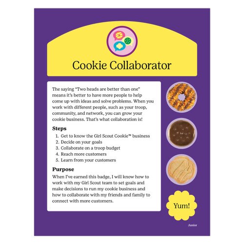 Junior Cookie Collaborator Digital Badge Requirements
