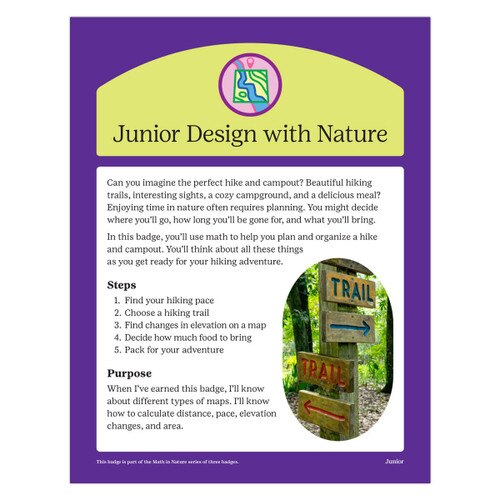 Junior Design with Nature Digital Badge Requirements