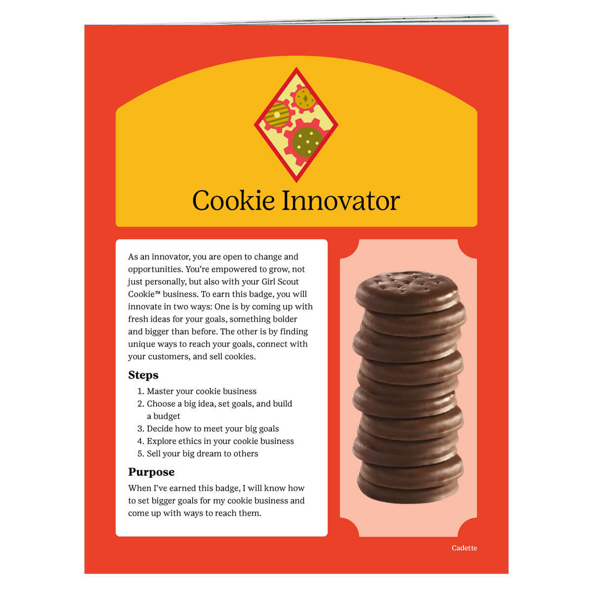 Cookie Innovator Badge Requirements