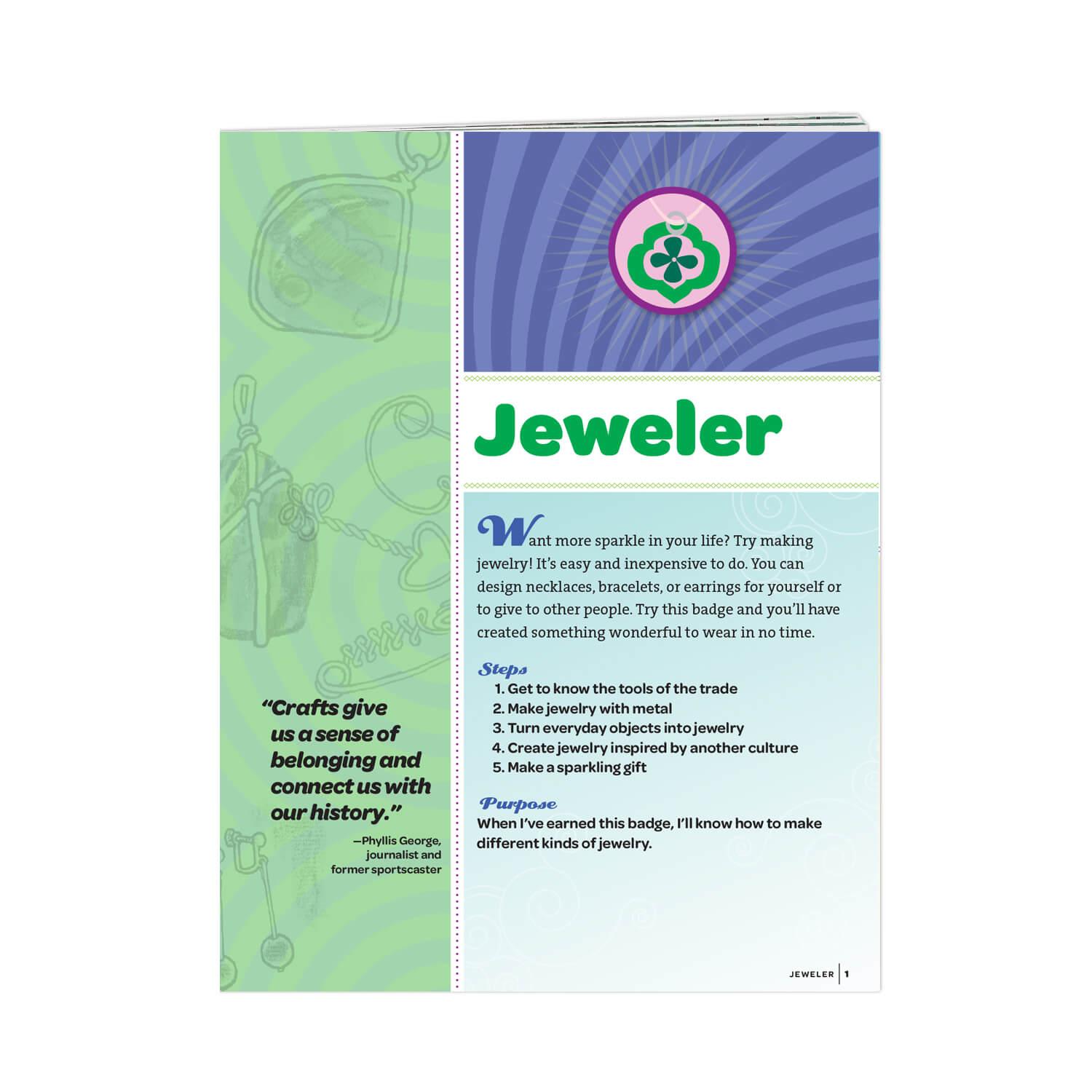 Junior Jeweler Badge Requirements Girl Scout Shop