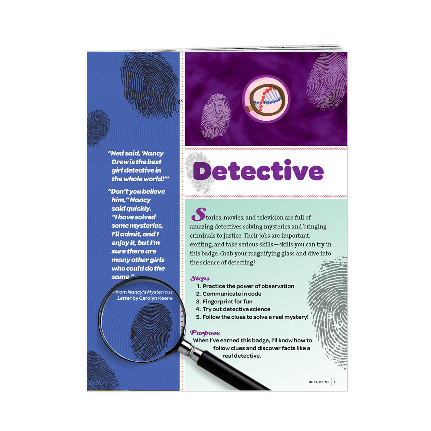 reading detective badge for kids