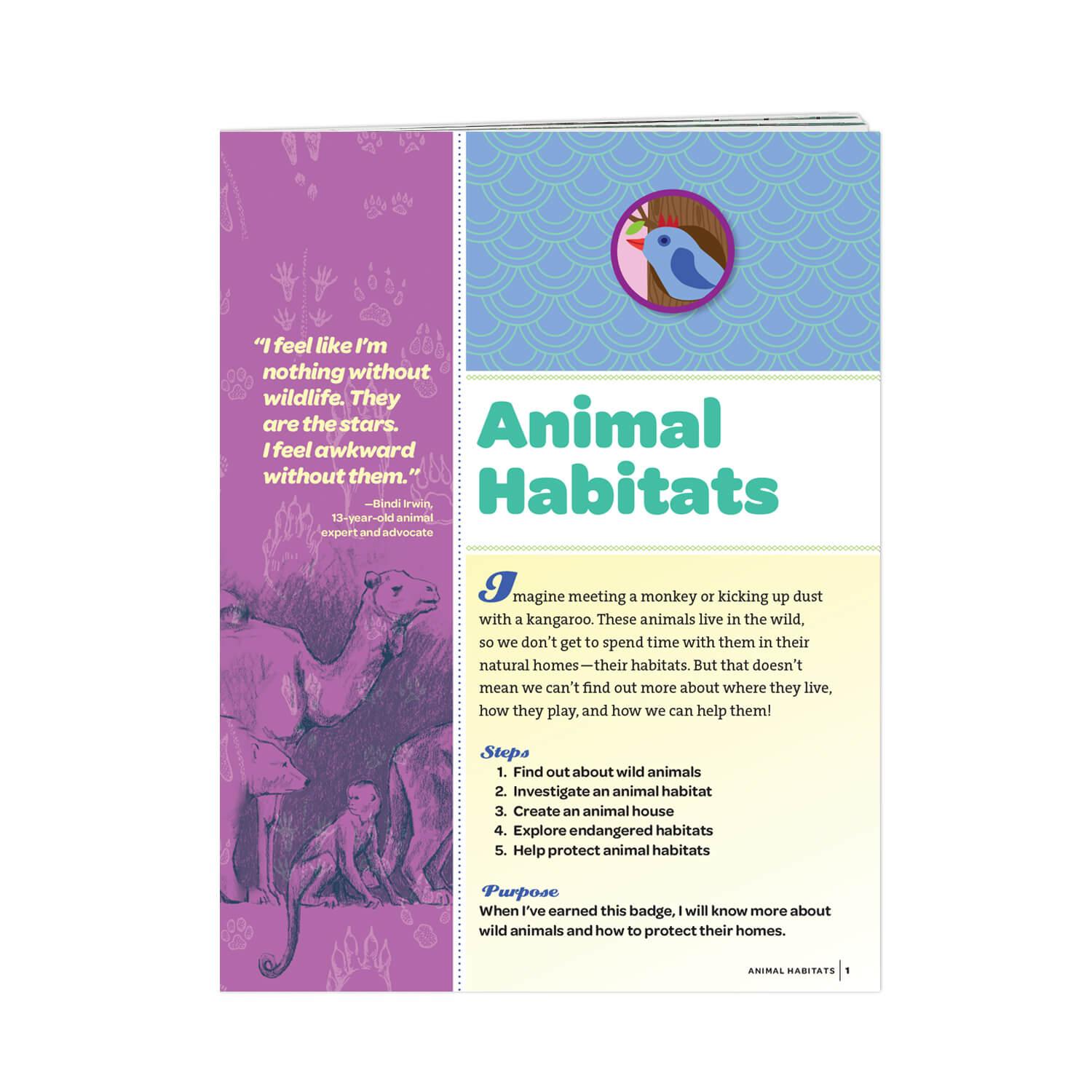 Junior Animal Habitats Badge | Girl Scout Shop