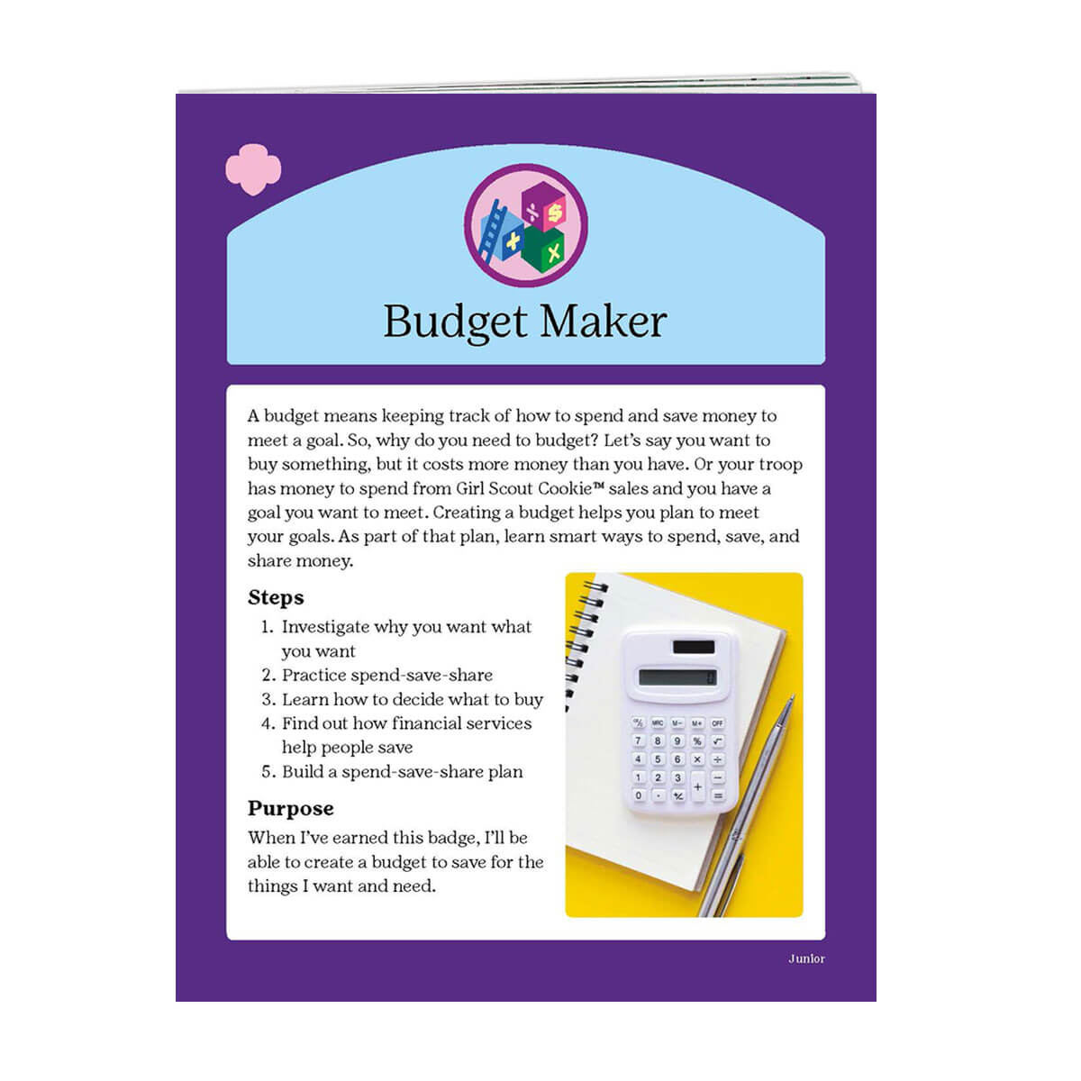 Junior Budget Maker Badge Requirements Download Version