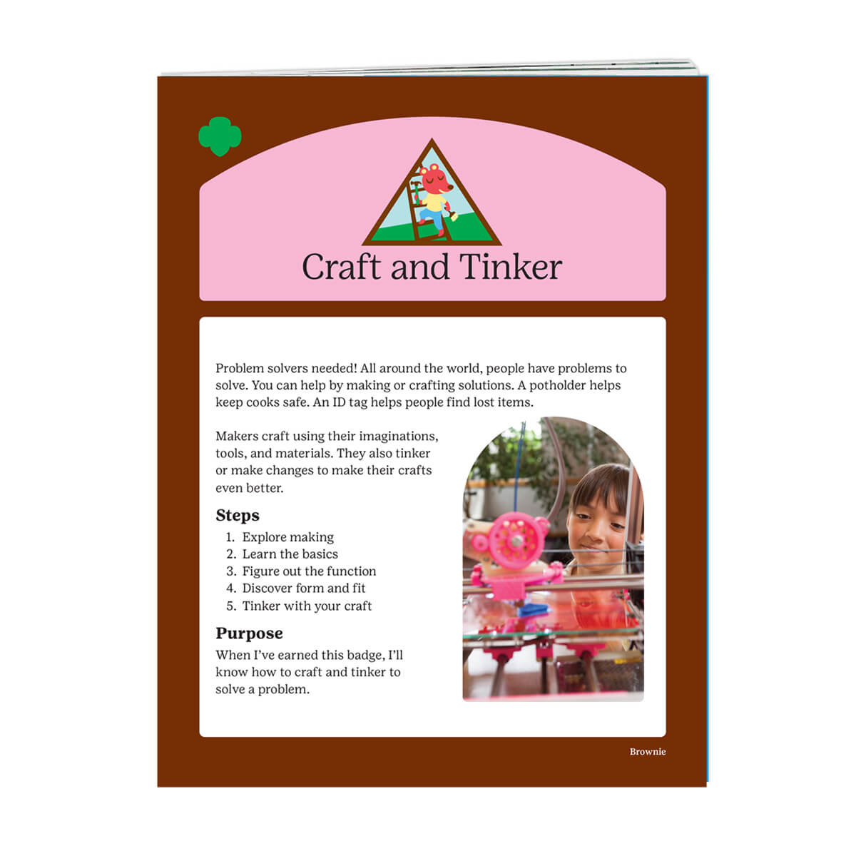 Brownie Craft and Tinker Badge Requirements Girl Scout Shop