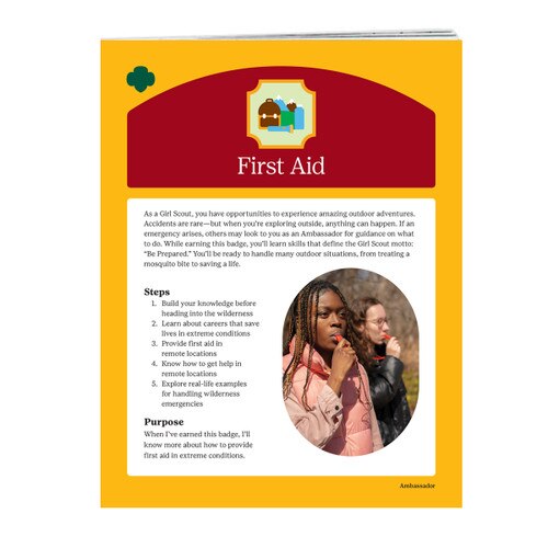 Ambassador First Aid Badge Requirements Digital Download Girl Scout Shop