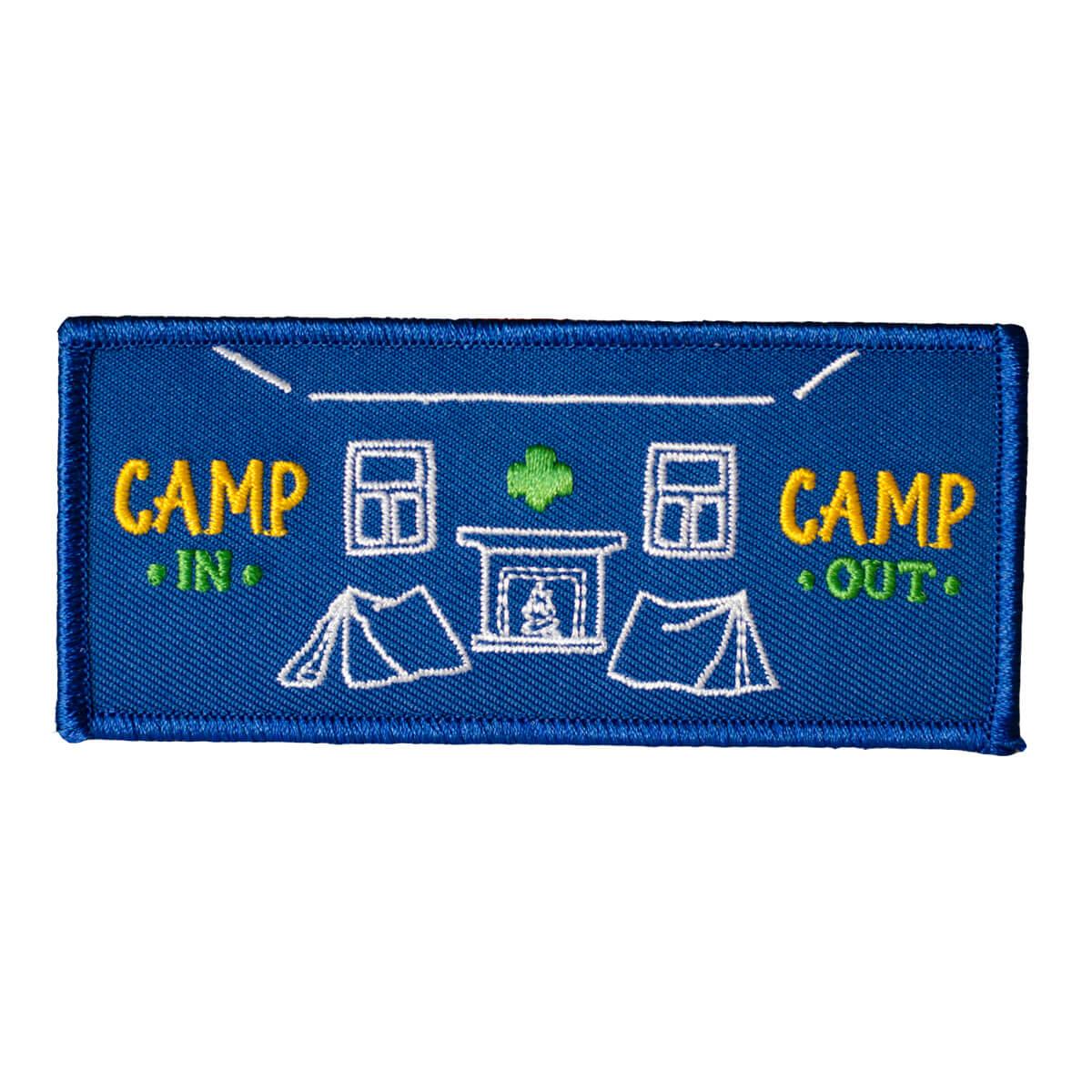 GSOSW Camp In Camp Out Fun Patch Girl Scout Shop