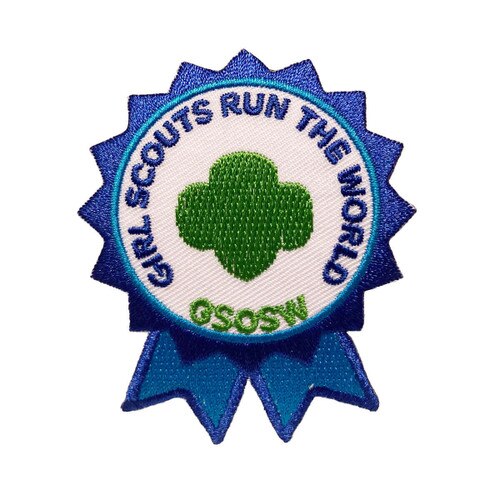 GSOSW Girl Scouts Run The World Pat