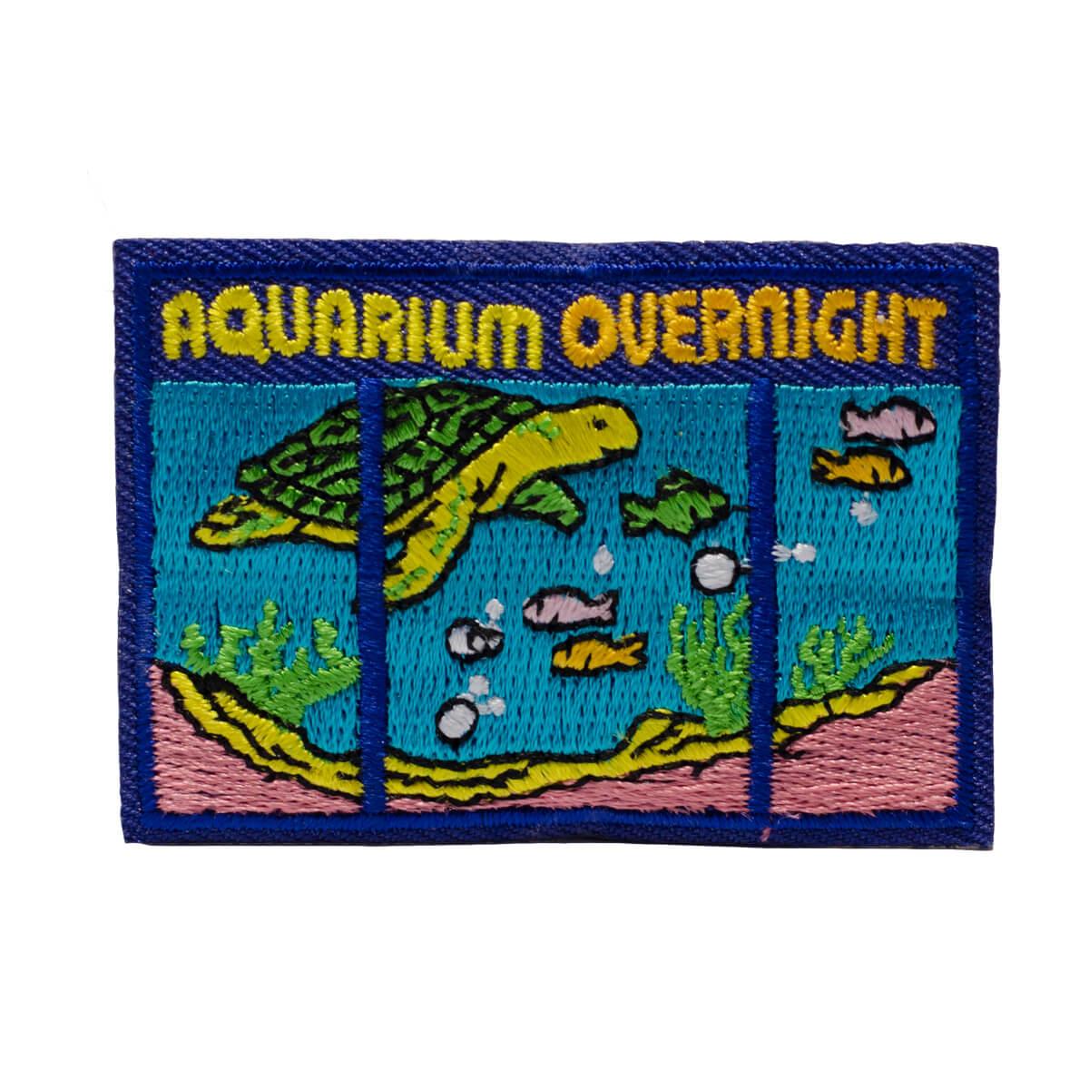 GSOSW Aquarium Overnight Fun Patch Girl Scout Shop