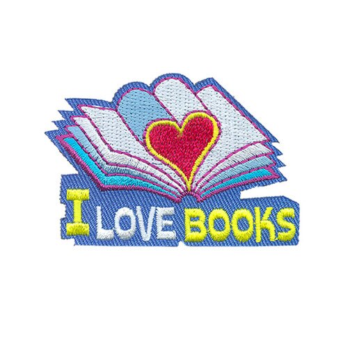 GSOSW I Love Books Fun Patch