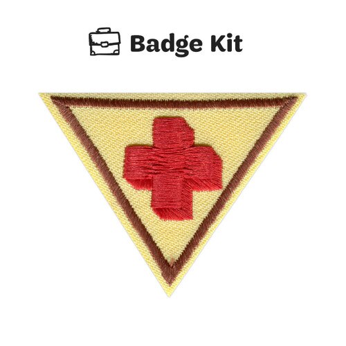 GSWW BROWNIE FIRST AID SINGLE BADGE