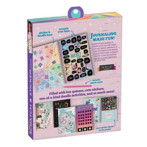 All About Me Scratch & Sticker Journal Craft Kit| Girl Scout Shop