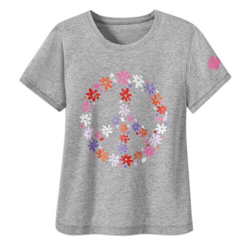 peace organic tshirt girls