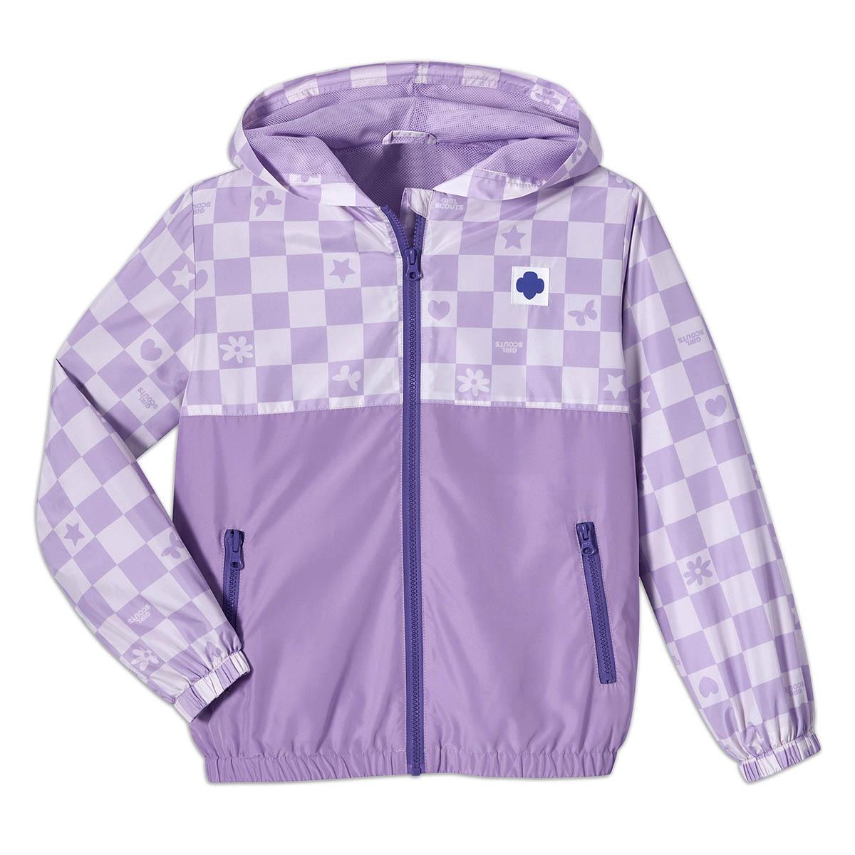Checkerboard windbreaker deals