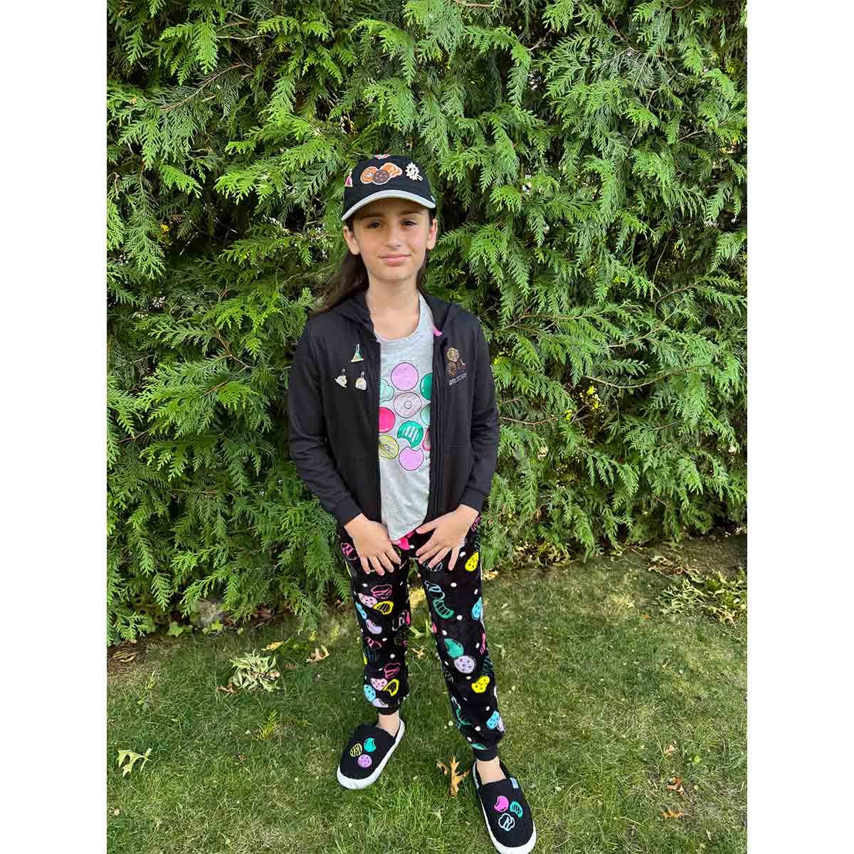 Rhinestone Cookie Zip-Up Hoodie - Girls | Girl Scout Shop
