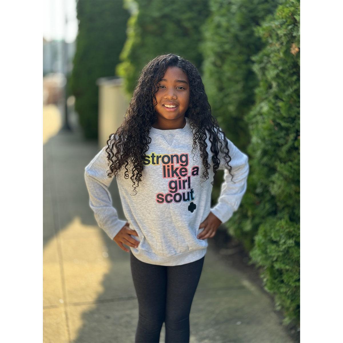Strong Like A Girl Scout Sweatshirt Girls Girl Scout Shop