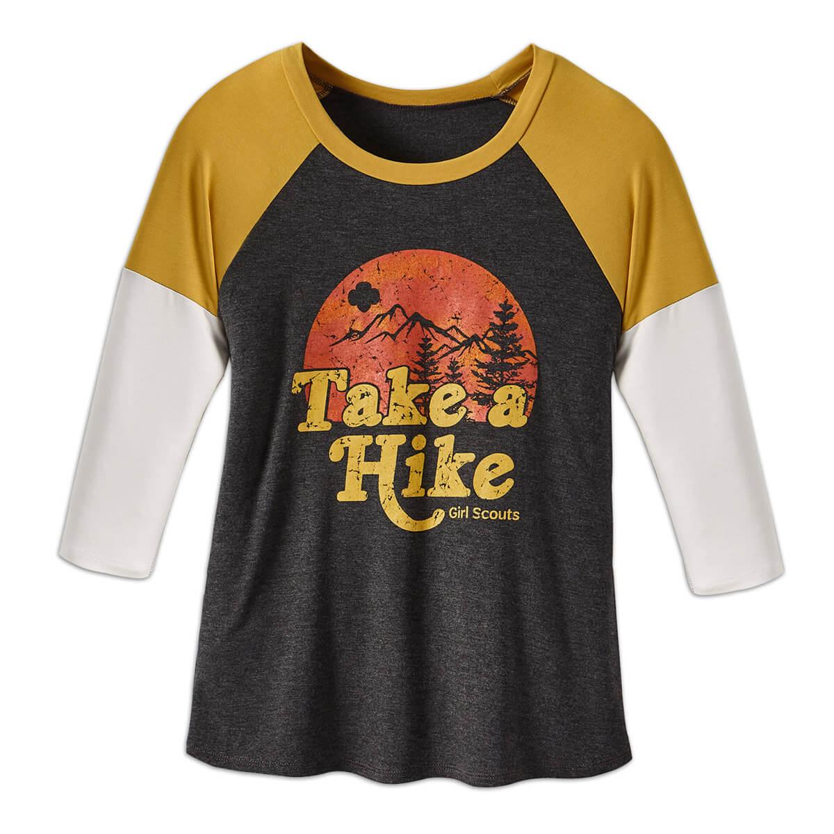 Take A Hike 3 4 Sleeve Shirt Girl Scout Shop Take A Hike 3 4 Sleeve Shirt Girl Scout Shop