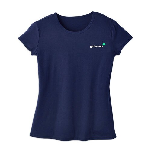 Navy Trefoil T-Shirt – Misses
