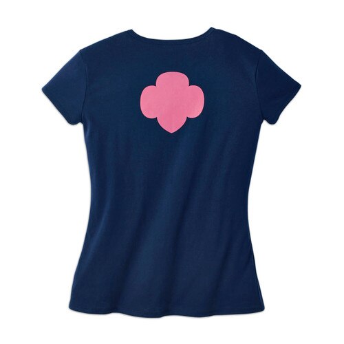 Navy Trefoil T-Shirt – Misses