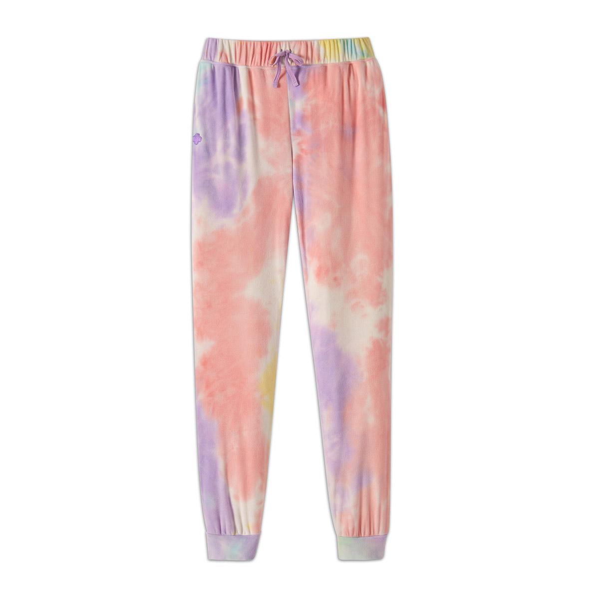 Pink and blue tie dye joggers hotsell